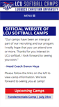 Mobile Screenshot of lcusoftballcamps.com